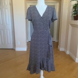 Karl Lagerfeld Black and White Midi Dress